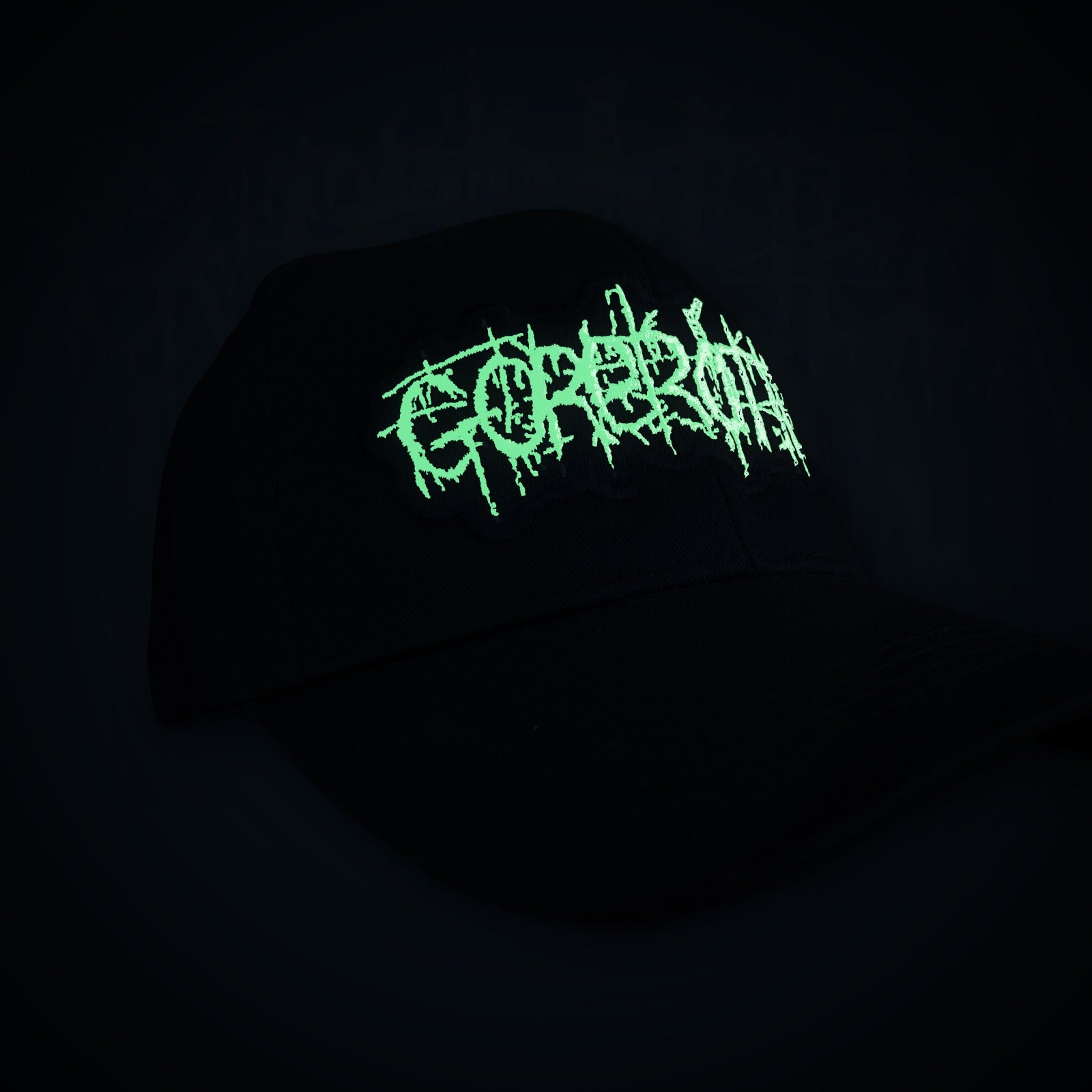 gorerotted-logo-casquette-baseball-blanc-phosphorescent image 4
