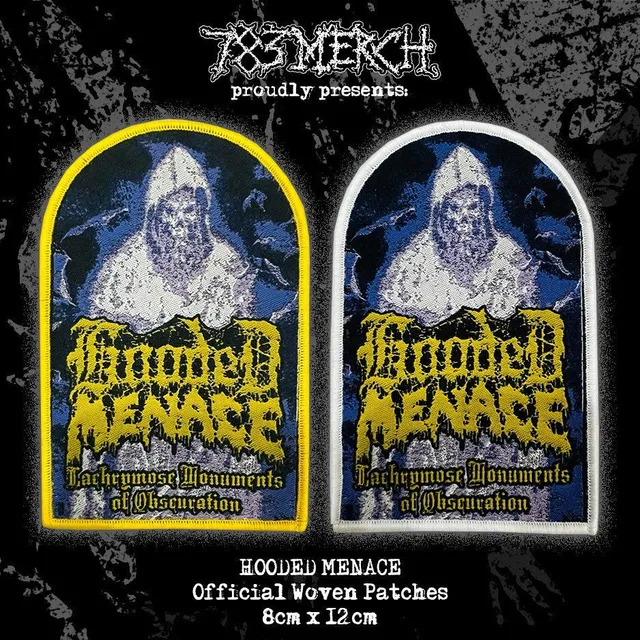 783punx-hooded-menace-lachrymose-patch-tiss-bordure-jaune image 1