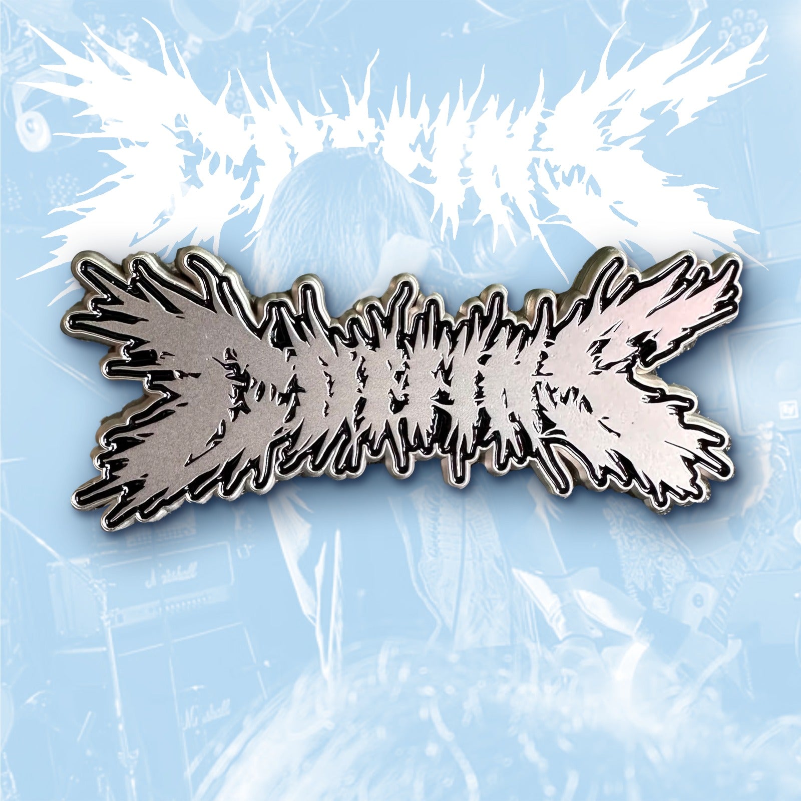 783punx-coffins-logo-pin-s-mail-rainbow-plating-phosphorescent image 3