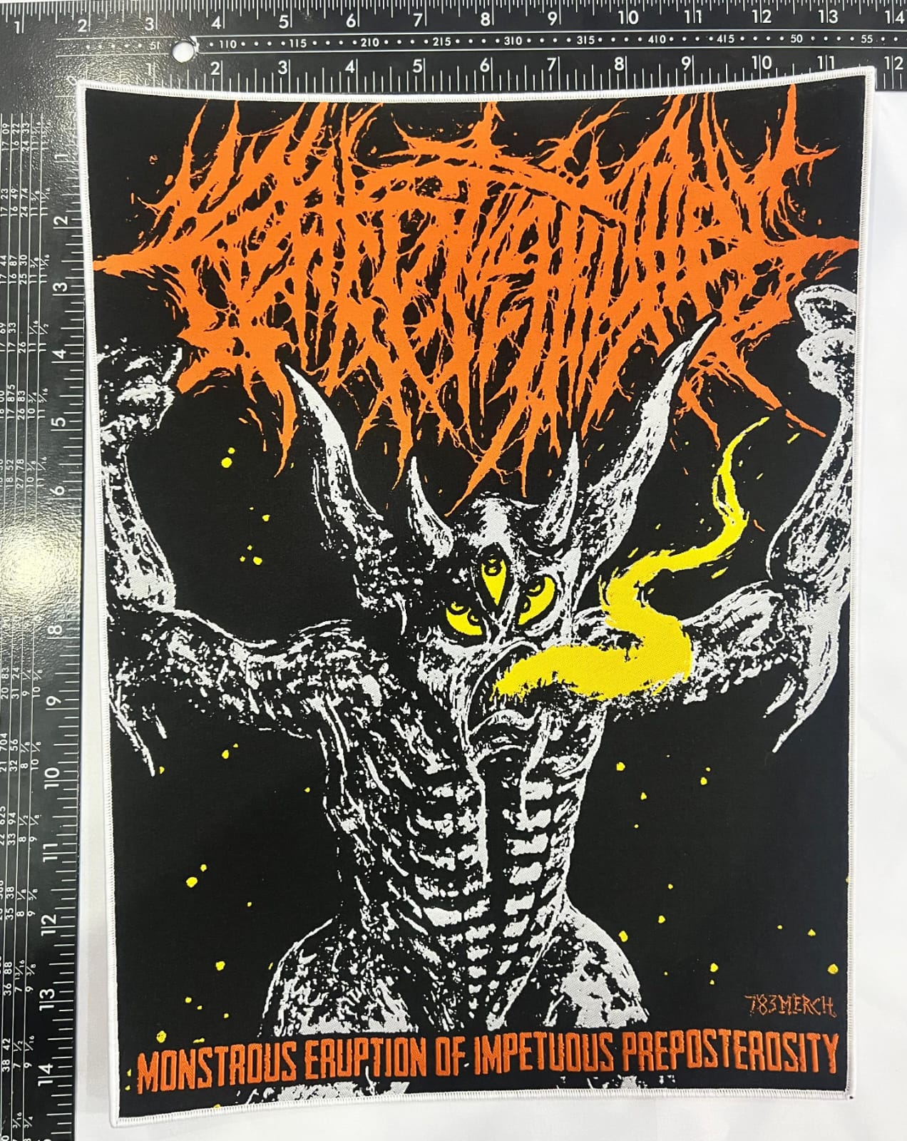 crepitation-monstrous-eruption-backpatch-bordure-noire image 7