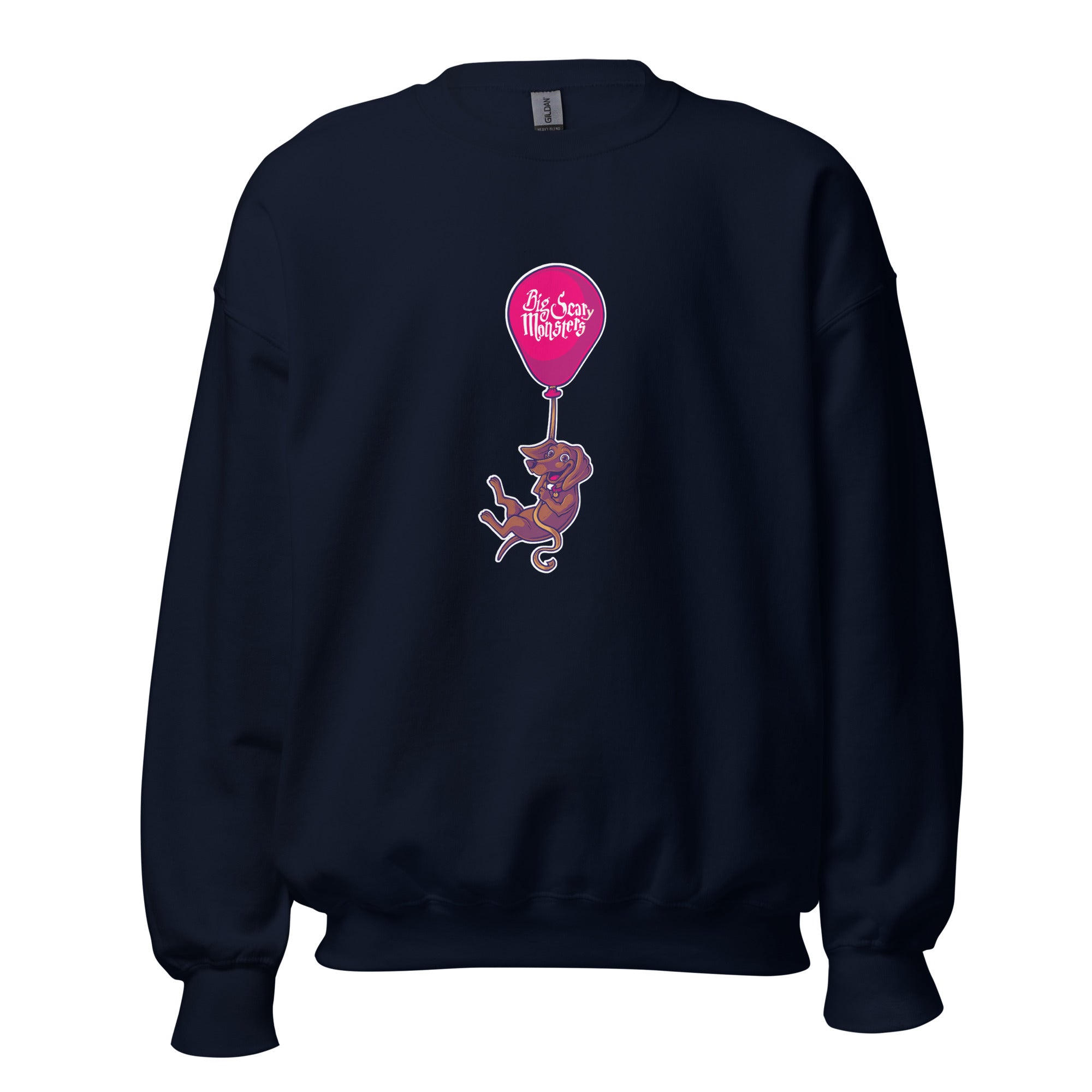 big-scary-monsters-floating-dog-sweatshirt-noir-coton-m image 3