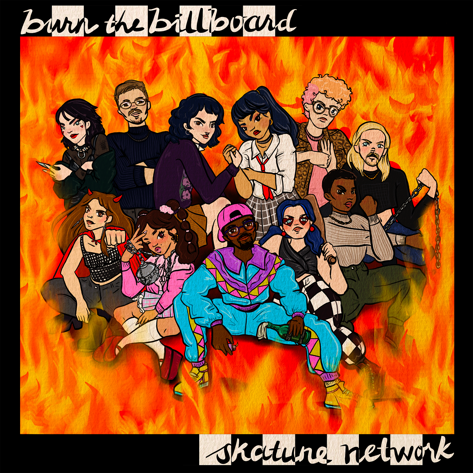 skatune-network-burn-the-billboard-vinyle-candy-floss image 1