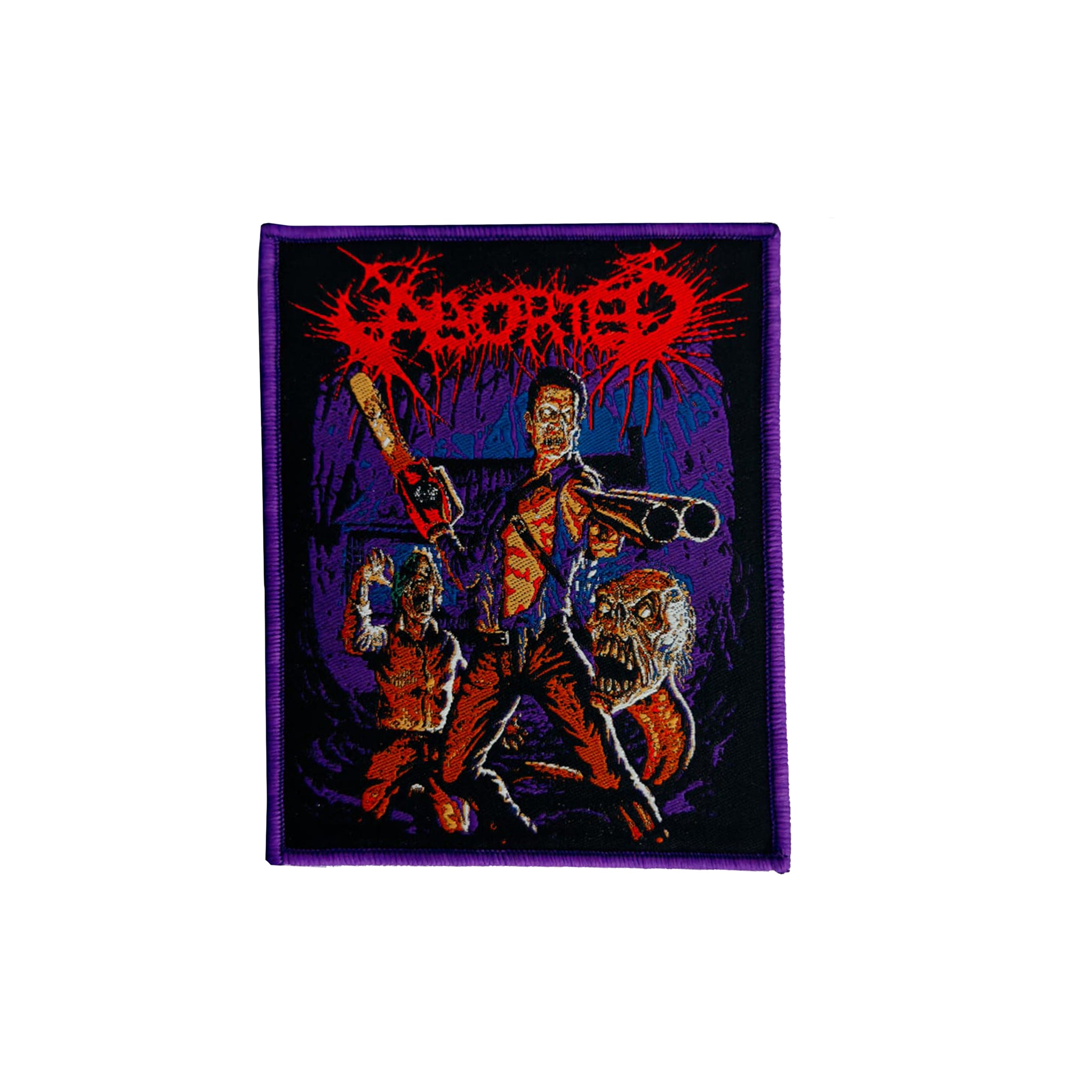 783punx-aborted-the-necrotic-manifesto-patch-tiss-bordure-rouge image 6