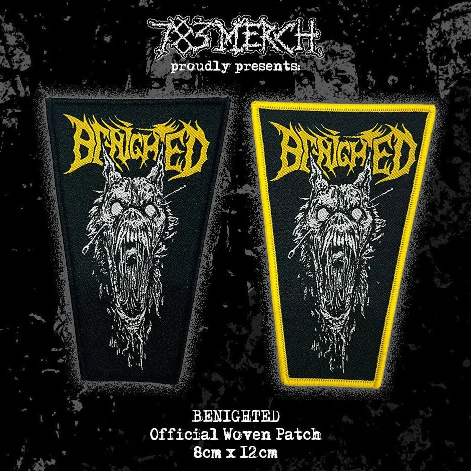 benighted-brutality-patch-tiss-bord-noir-jaune image 1