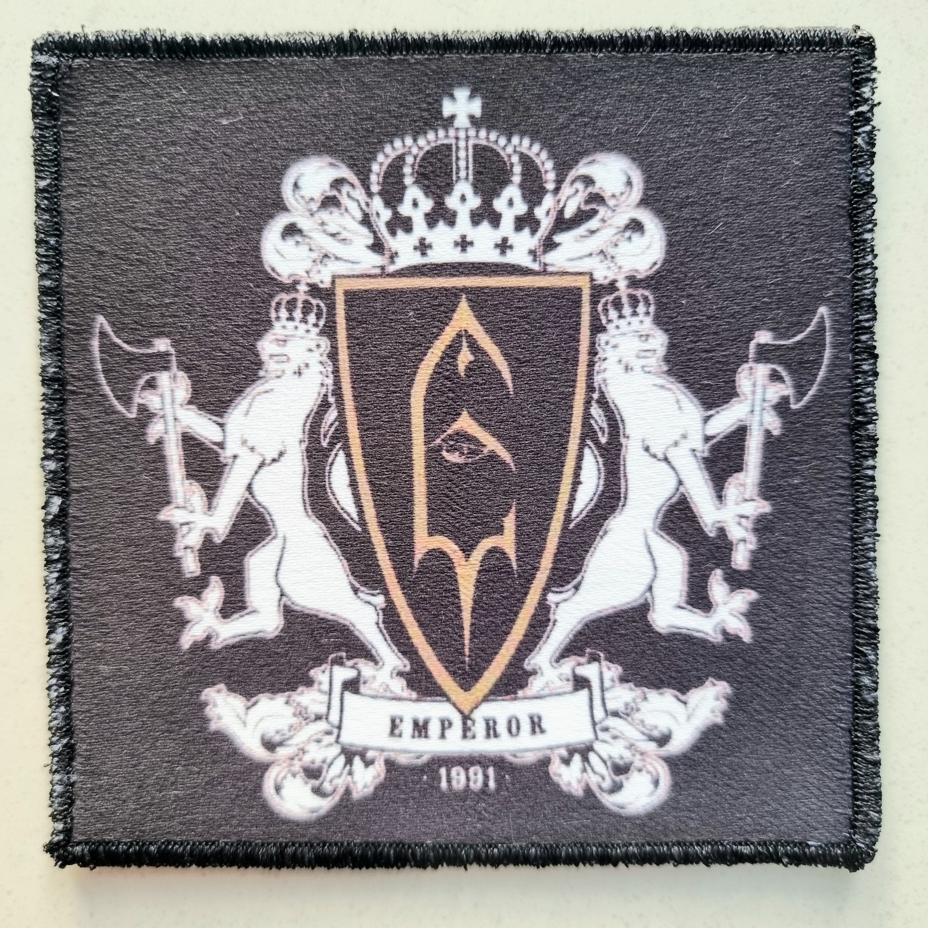 emperor-logo-patch-cusson-coudre-black-metal image 1