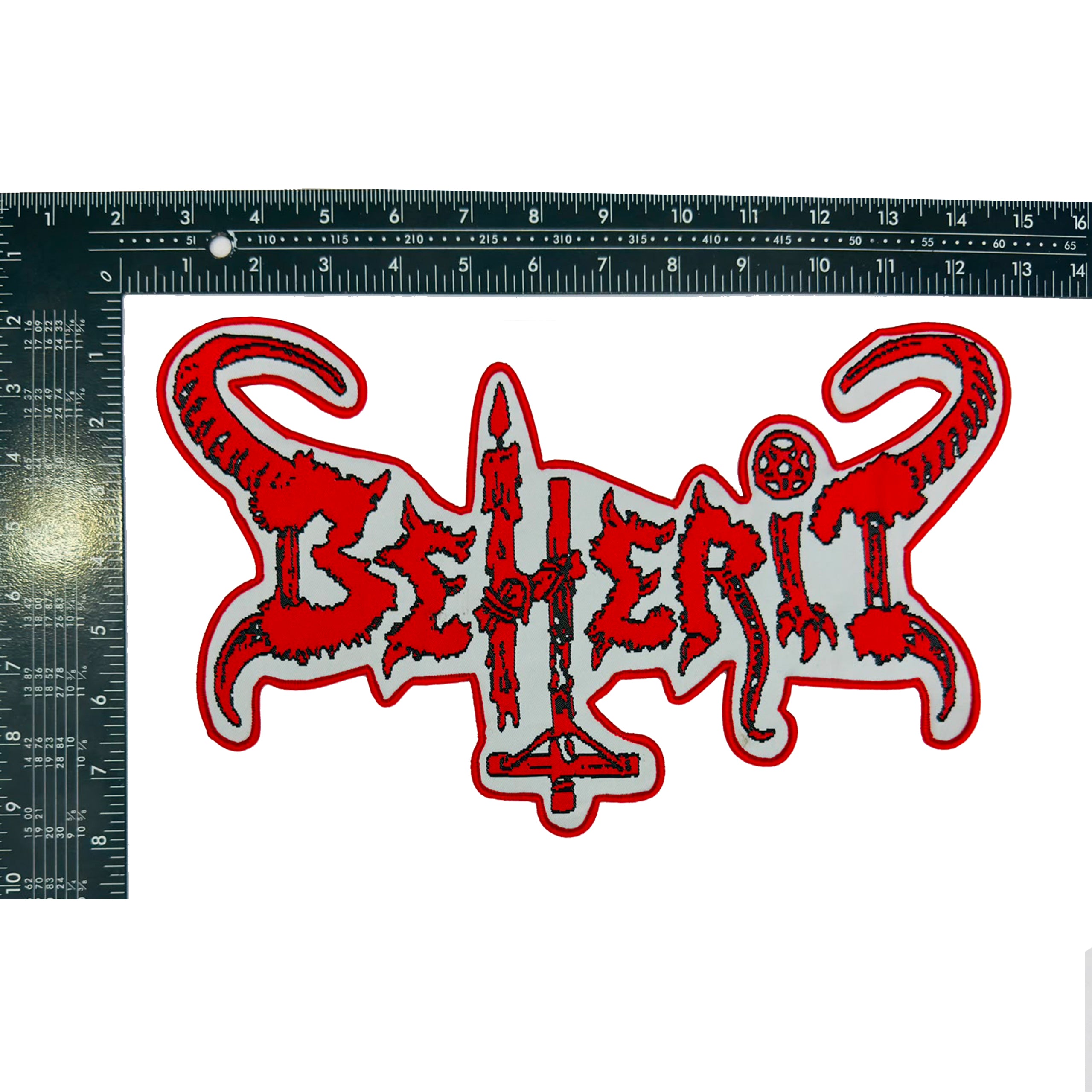 783punx-oversized-patch-beherit-logo-patch-bordure-rouge image 3