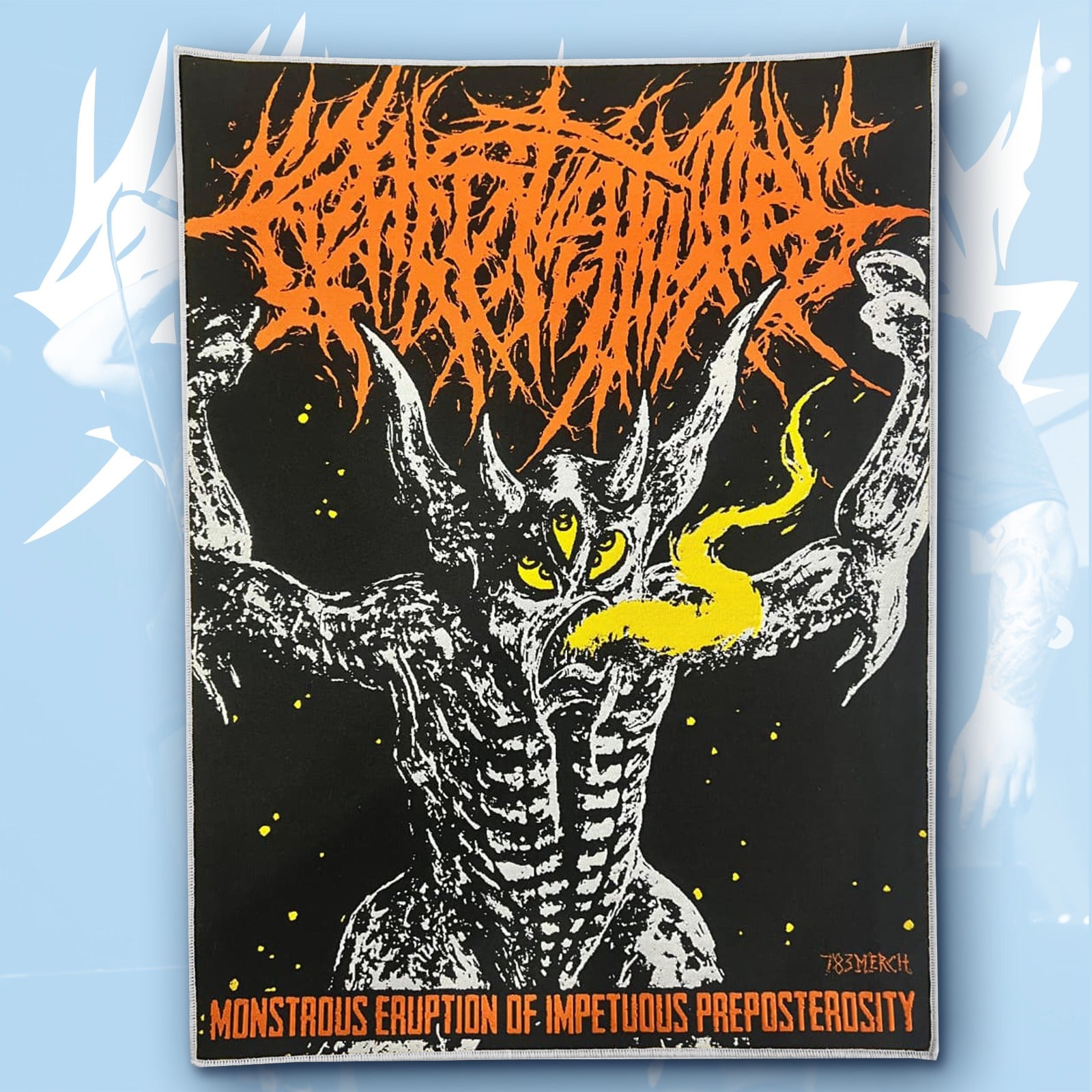 crepitation-monstrous-eruption-backpatch-bordure-noire image 3