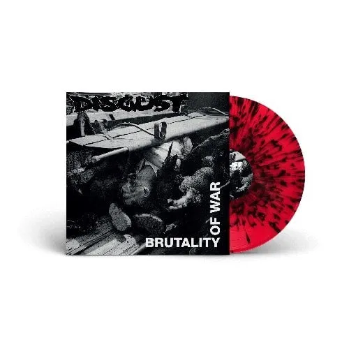 disgust-brutality-of-war-lp-vinyle-splatter-rouge-noir image 1