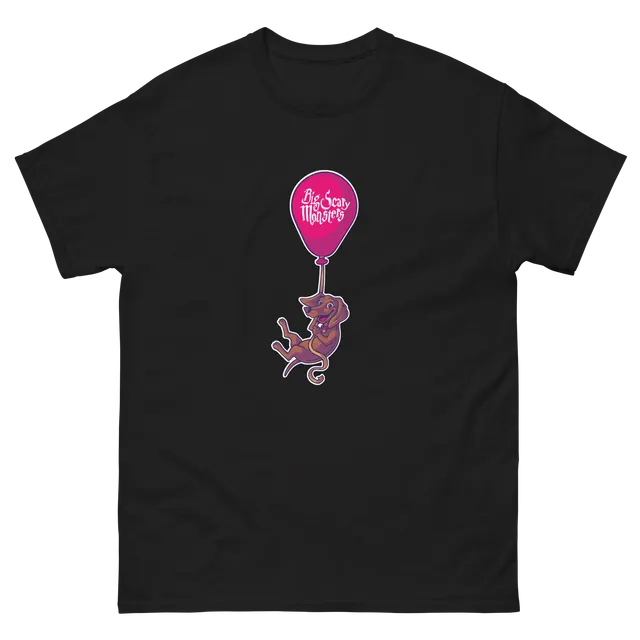 big-scary-monsters-floating-dog-t-shirt-blanc-coton image 1