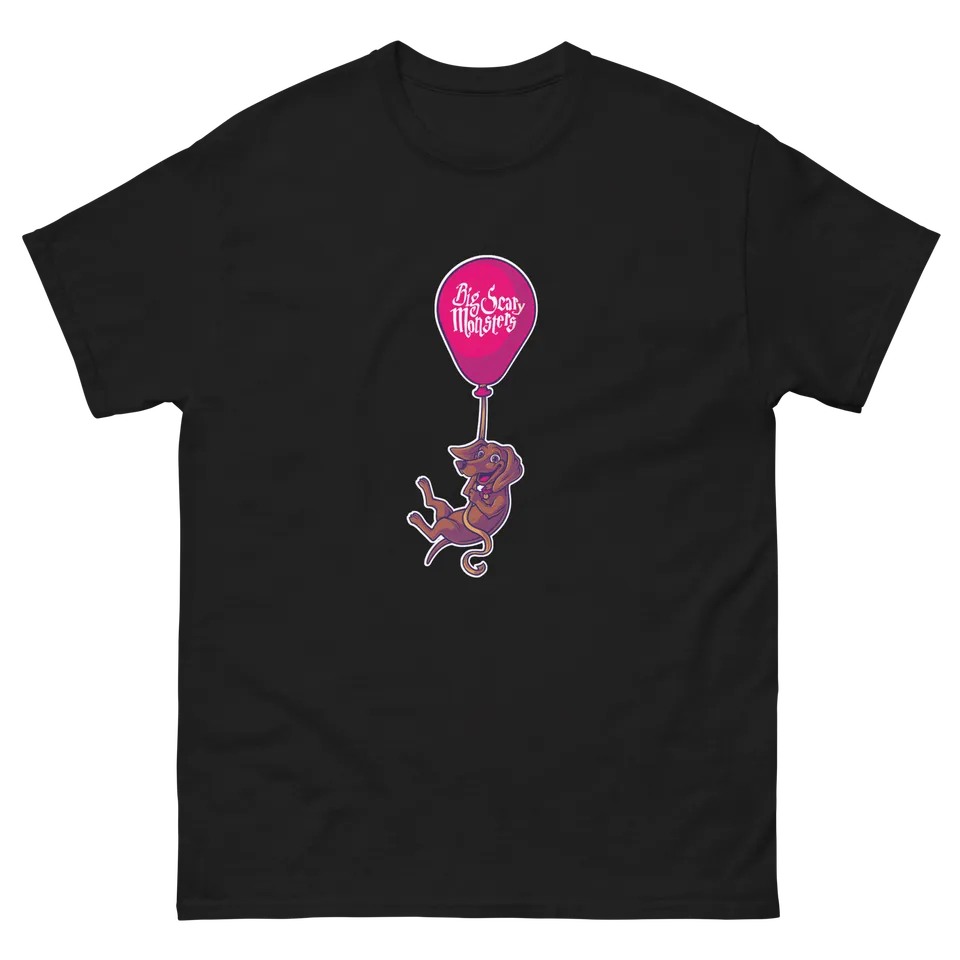 big-scary-monsters-floating-dog-t-shirt-blanc-coton image 1