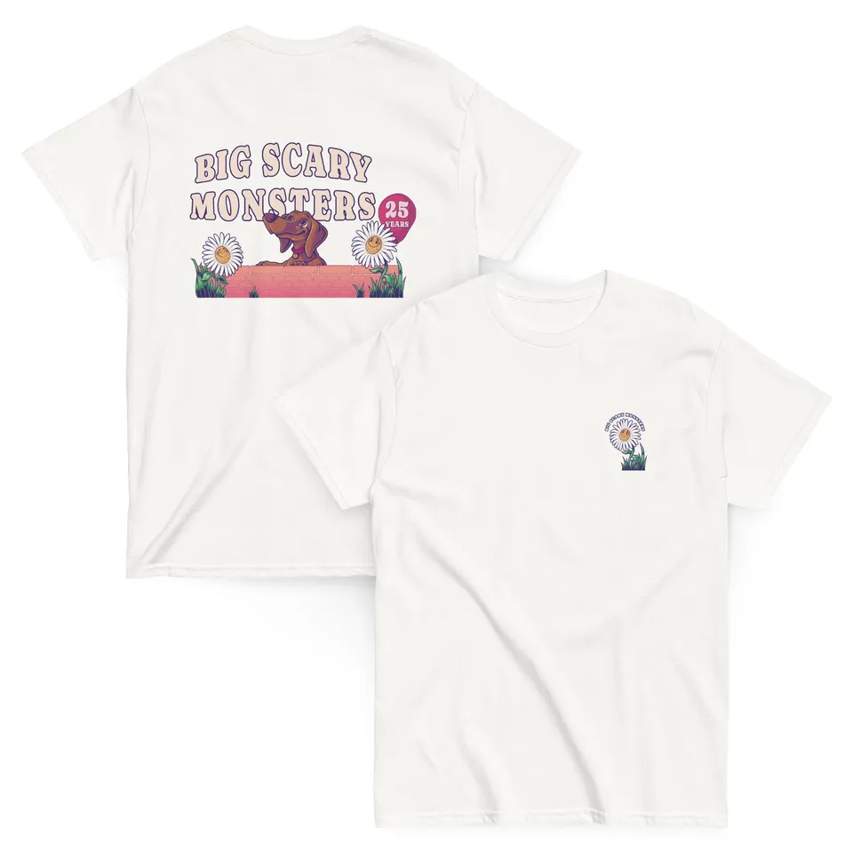 big-scary-monsters-daisy-t-shirt-coton-blanc image 1