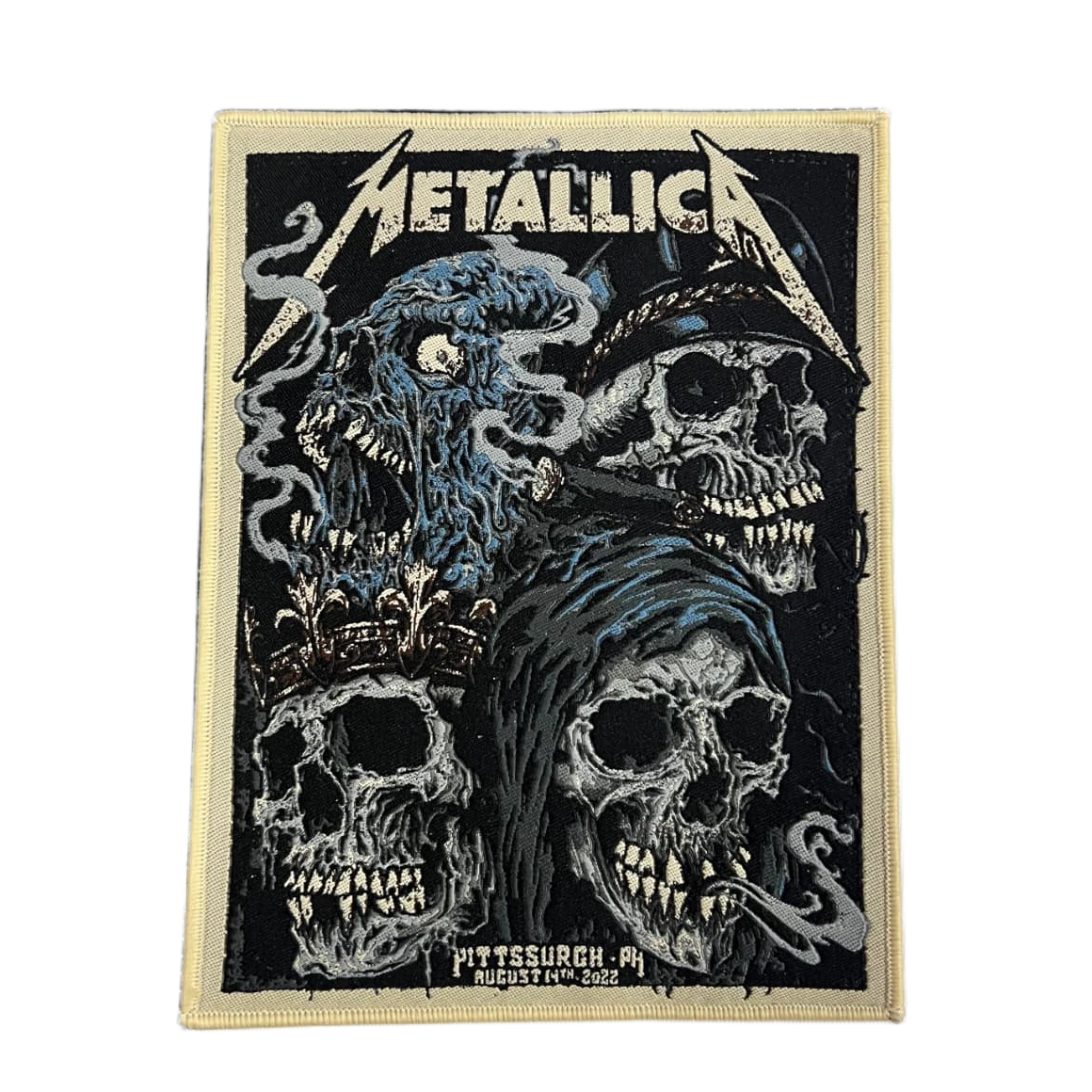 metallica-pittsburgh-14-ao-t-2022-patch-tiss-bordure-noire image 7