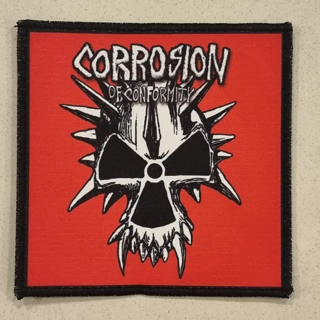 corrosion-of-conformity-red-toxic-skull-patch-stoner image 1
