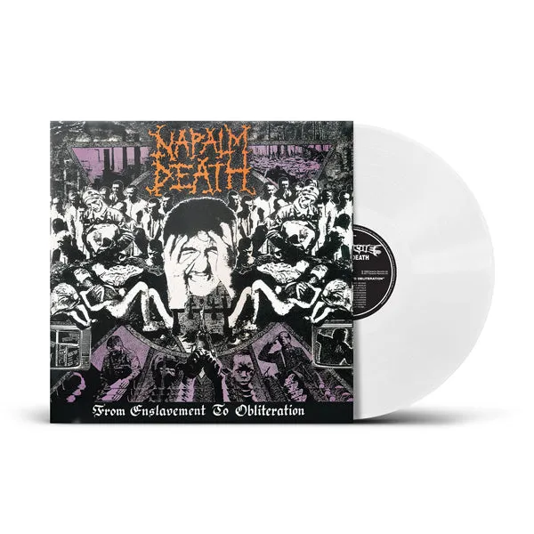 napalm-death-enslavement-obliteration-lp-vinyle-blanc-ltd-300 image 1