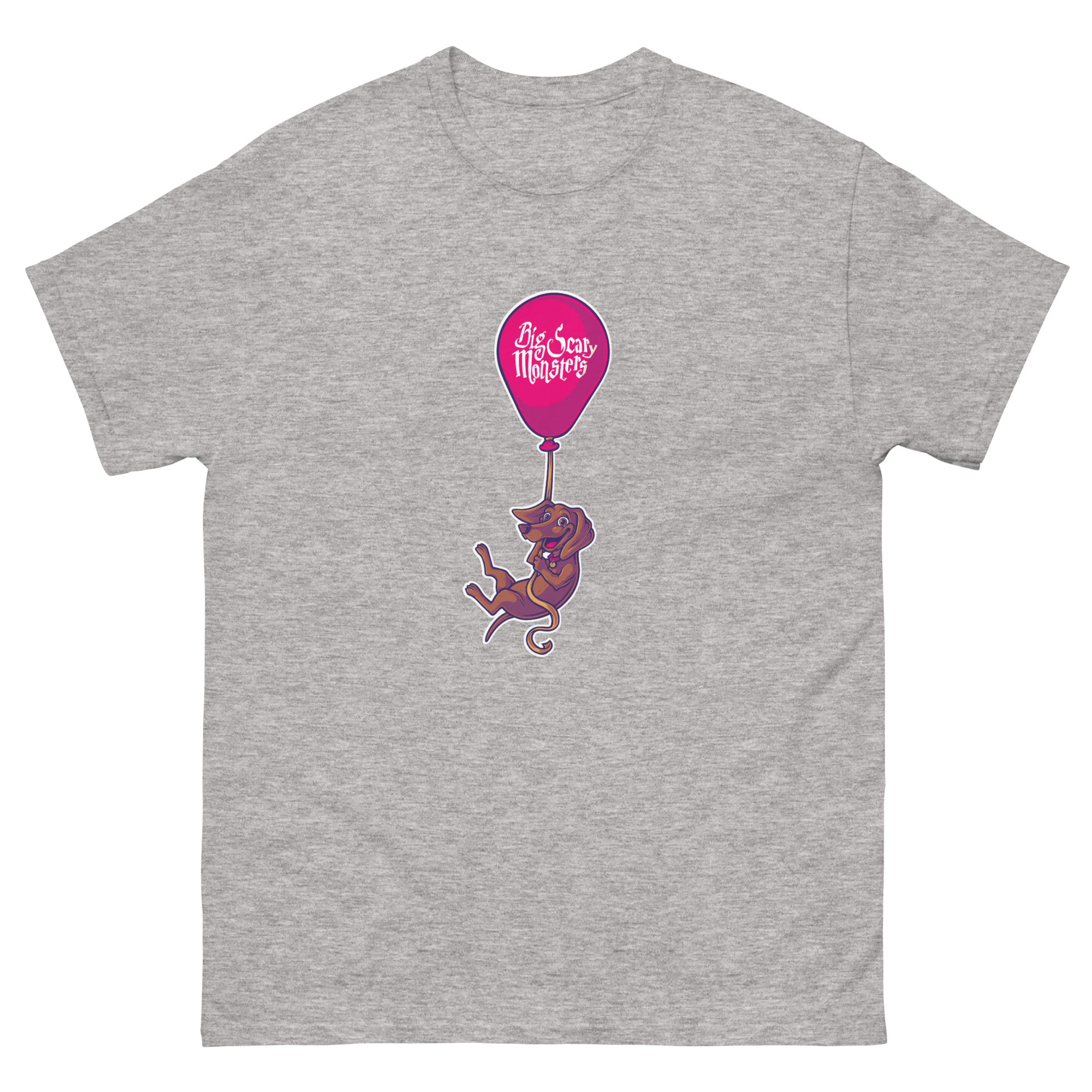 big-scary-monsters-floating-dog-t-shirt-blanc-coton image 7