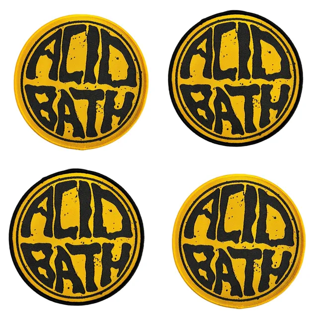 acid-bath-logo-jaune-patch-tiss-bordure-jaune image 1