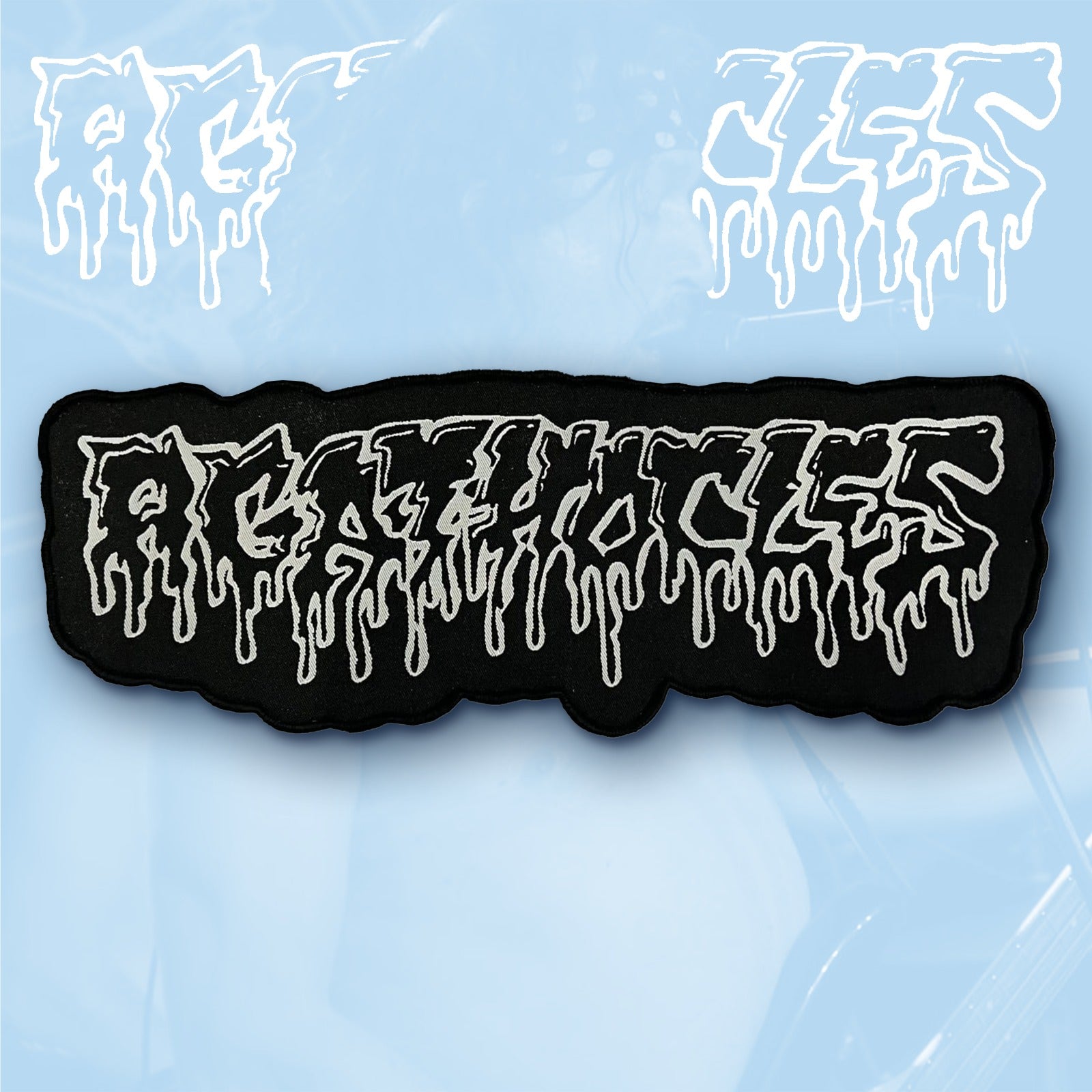 agathocles-logo-patch-tiss-bordure-noire image 2