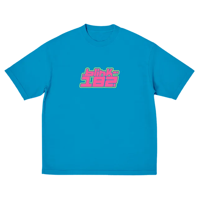 blink-182-blue-logo-t-shirt-bleu image 1