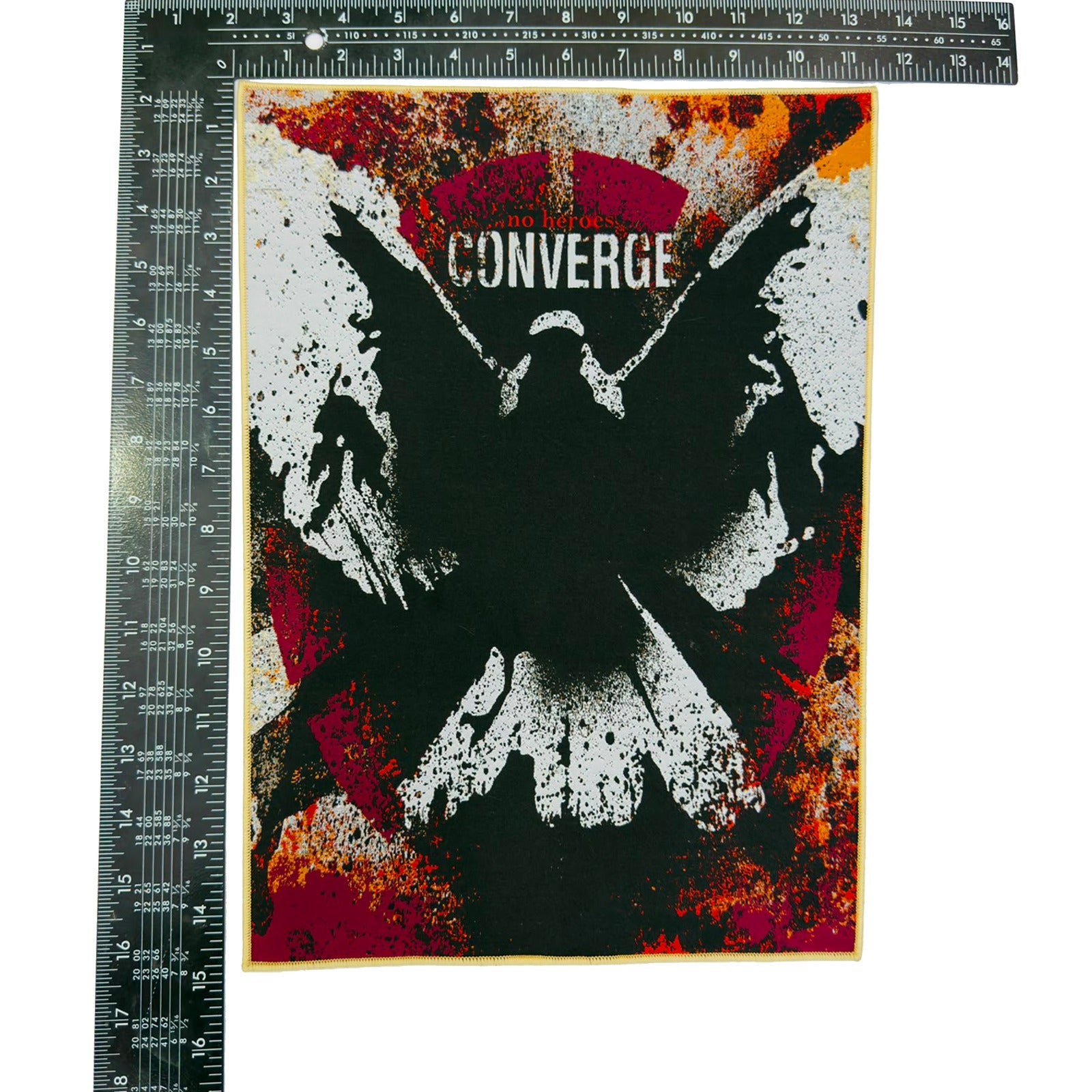 converge-no-heroes-backpatch-dossard-tiss-bordure-noire image 5