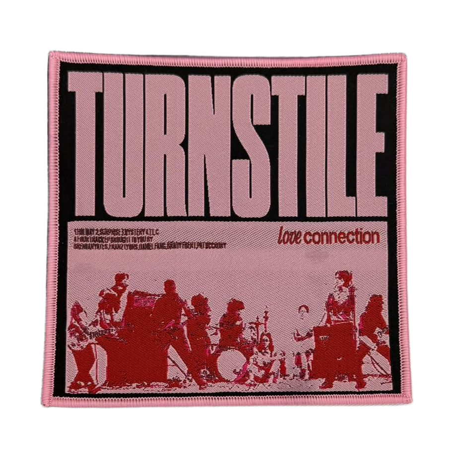 turnstile-love-connection-patch-bordure-rouge-hardcore image 4