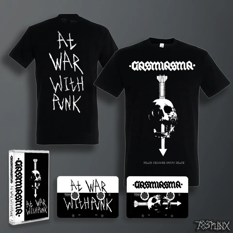 gasmiasma-at-war-with-punk-bundle-cassette-t-shirt image 1