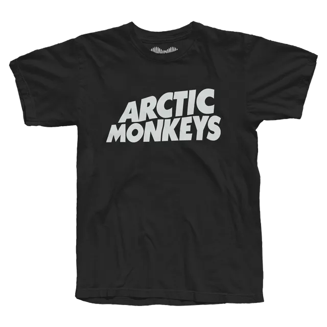 arctic-monkeys-classic-logo-t-shirt-noir-coton image 1