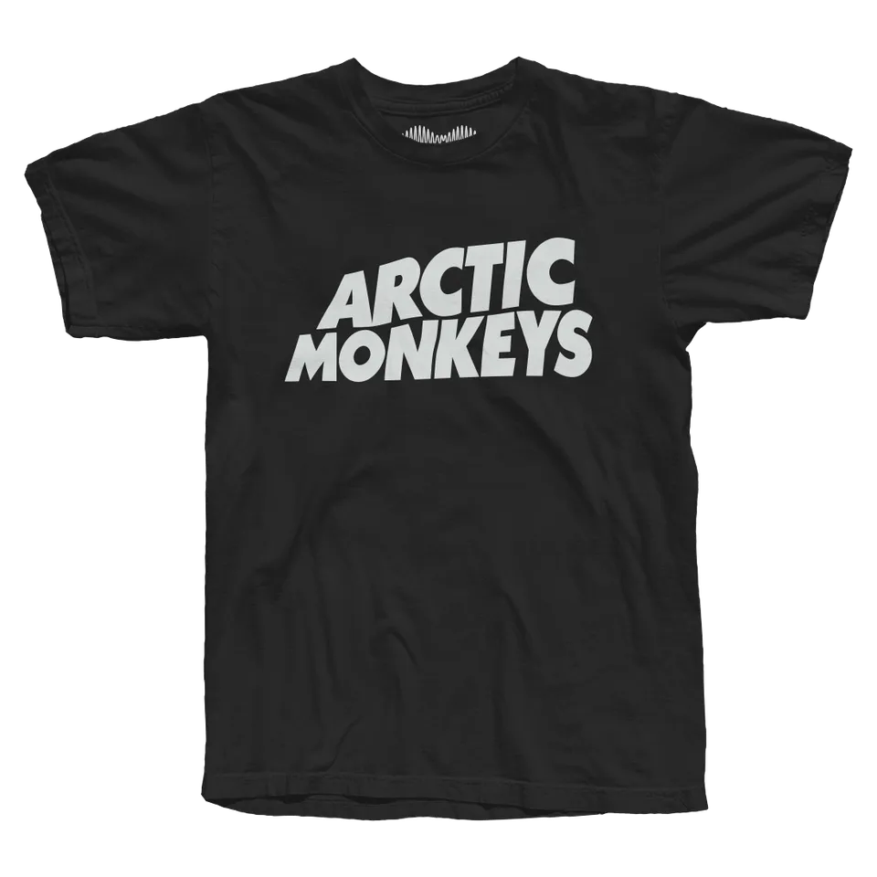arctic-monkeys-classic-logo-t-shirt-noir-coton image 1