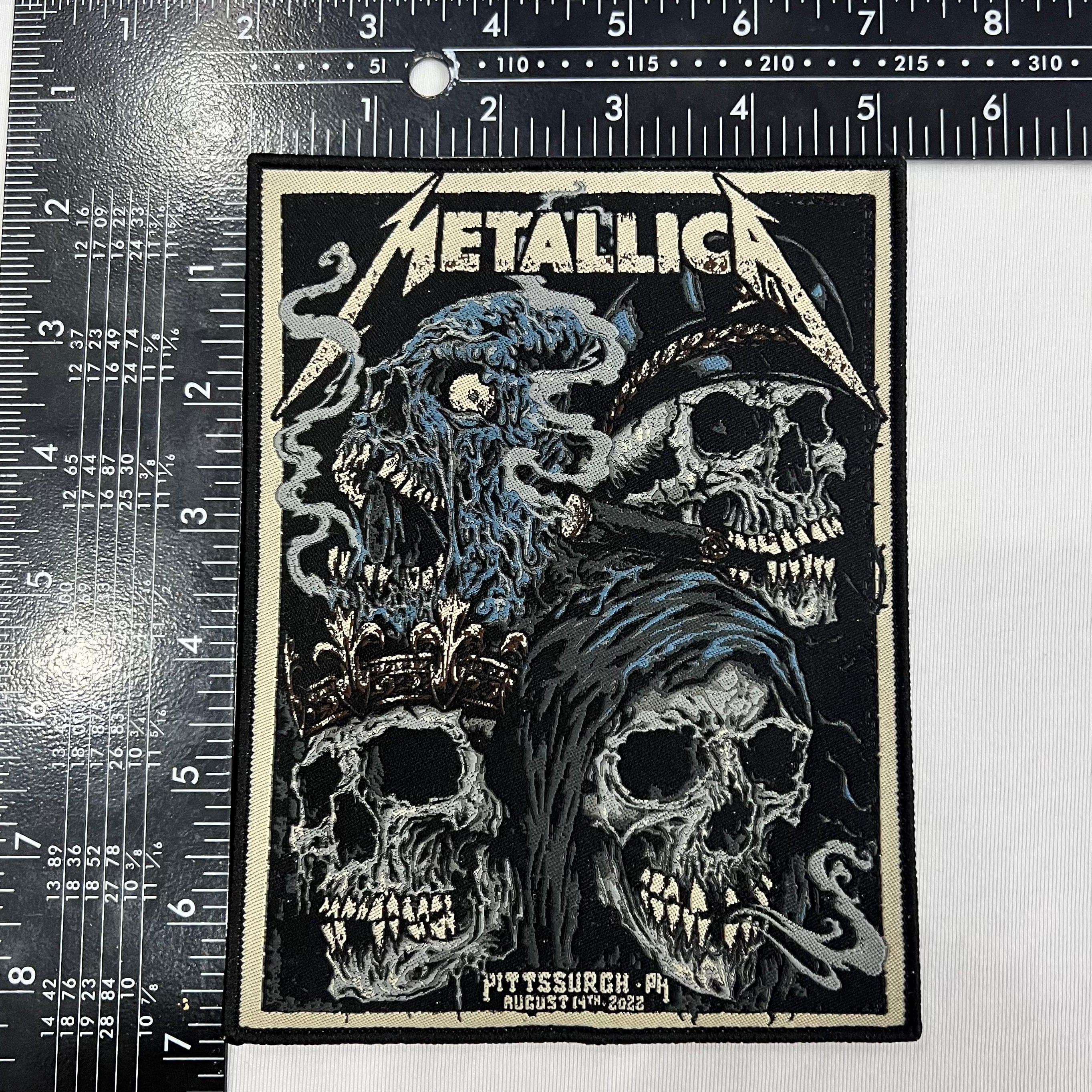 metallica-pittsburgh-14-ao-t-2022-patch-tiss-bordure-noire image 3