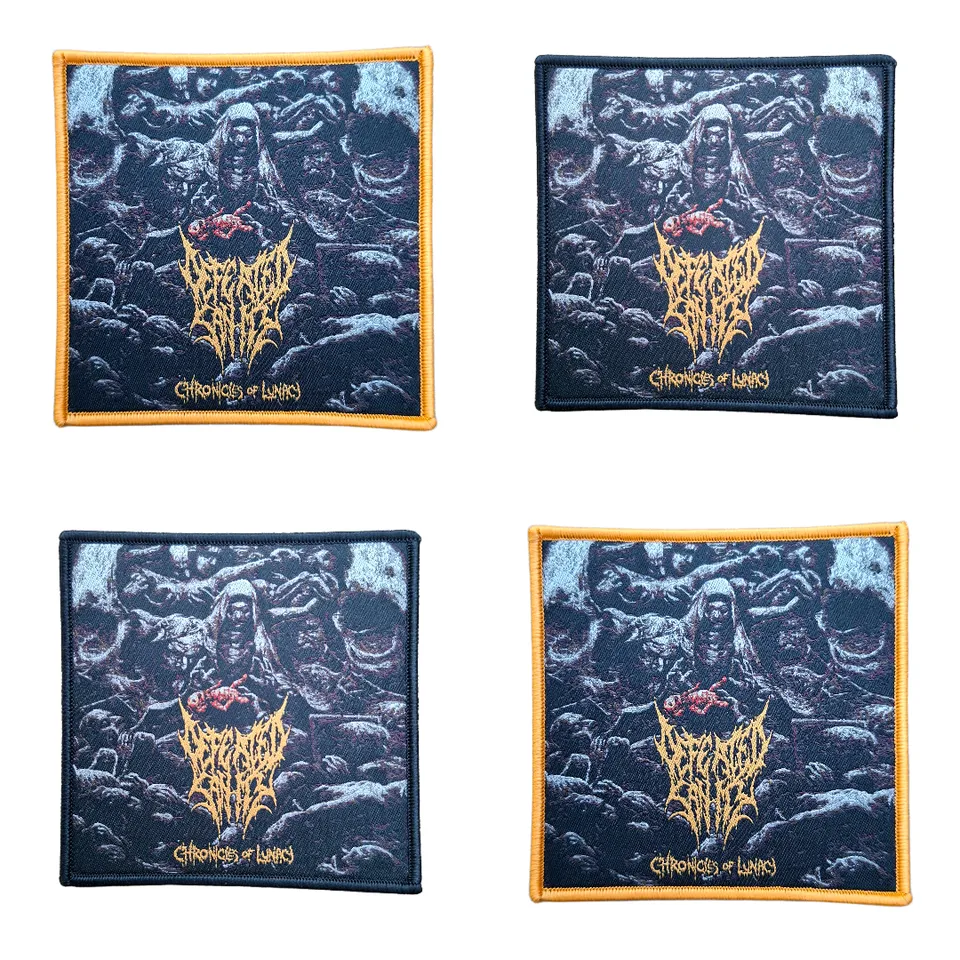 defeated-sanity-chronicles-of-lunacy-cusson-patch-tiss-bord-orange image 1