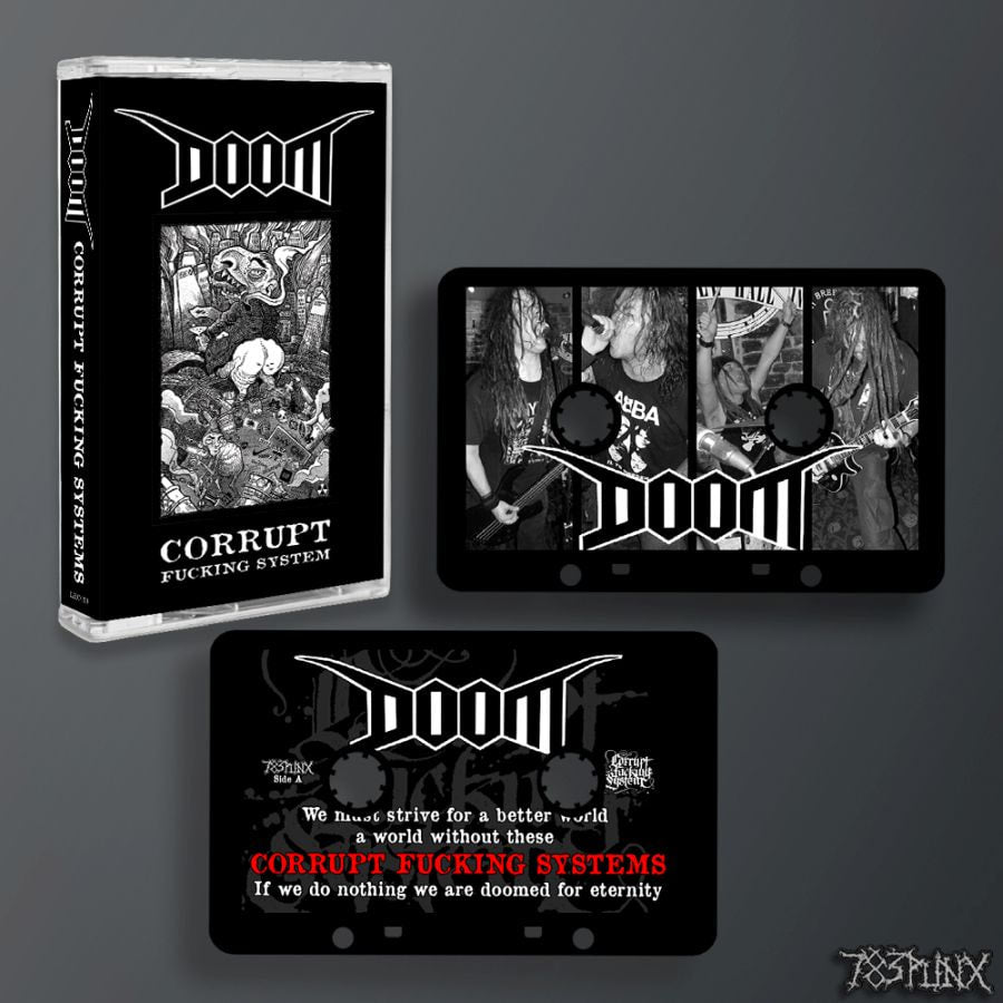 doom-corrupt-fucking-system-cassette-deluxe-pin-stickers image 3