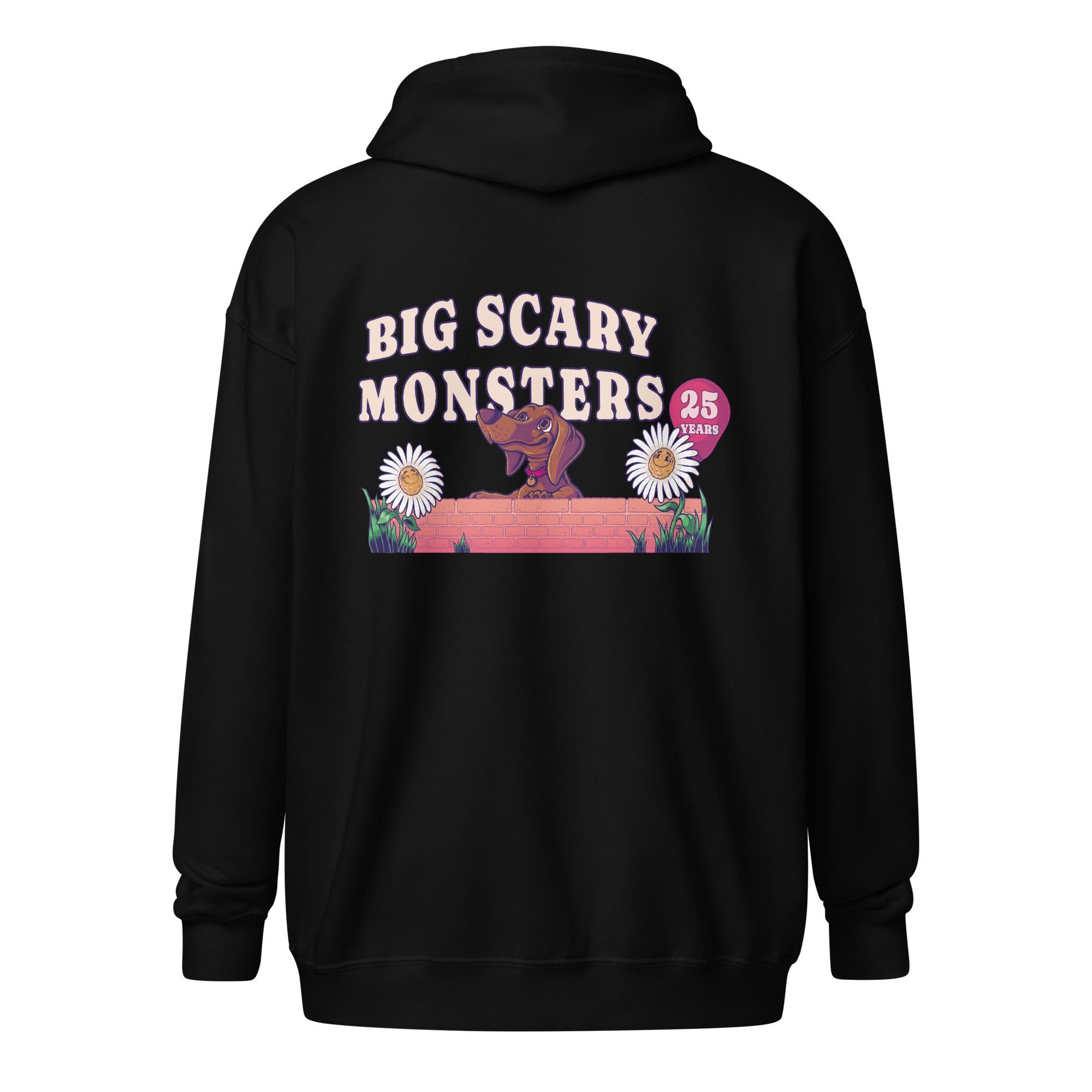 daisy-zip-hoodie-noir-coton-polaire-capuche-m image 2