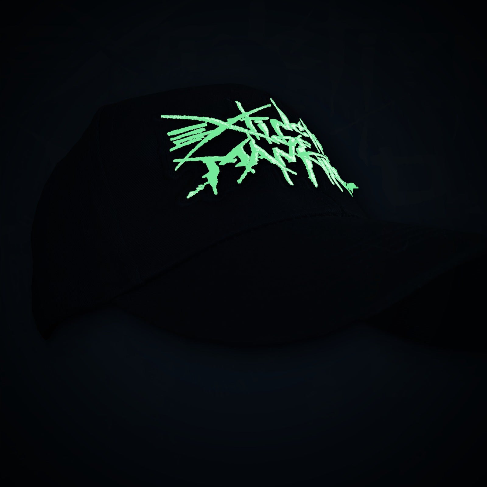 extinction-of-mankind-casquette-baseball-logo-phosphorescent image 2
