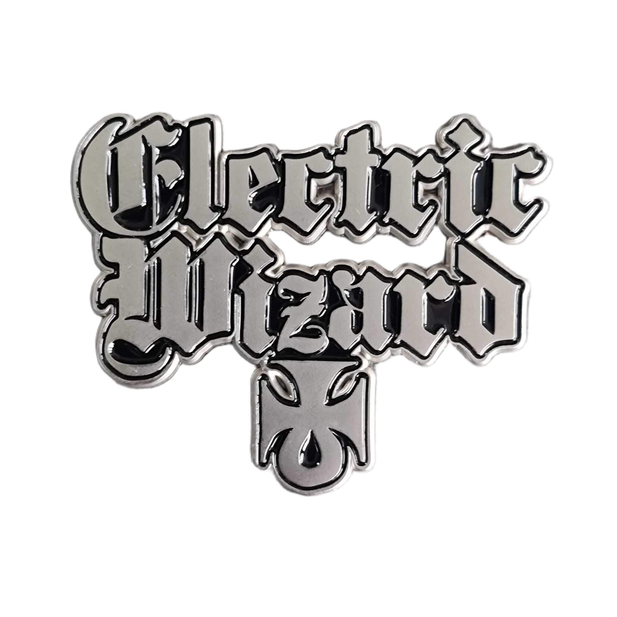 electric-wizard-logo-pin-mail-55mm-nickel-mat-doom image 2