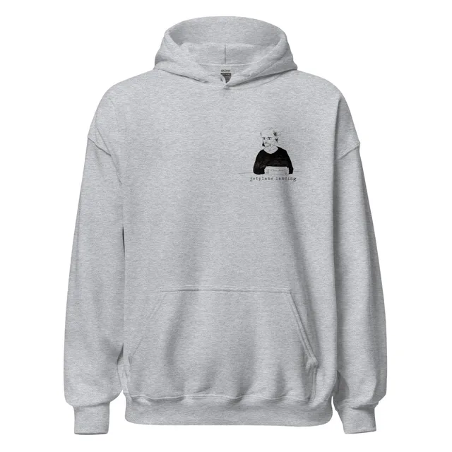 big-scary-monsters-jetplane-landing-once-like-a-spark-hoodie-gris image 1