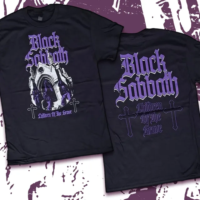 black-sabbath-children-of-the-grave-t-shirt-noir-taille-l image 1