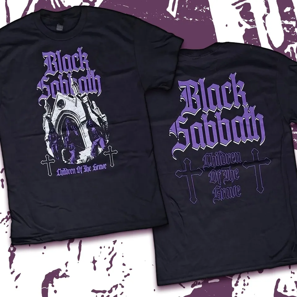 black-sabbath-children-of-the-grave-t-shirt-noir-taille-l image 1
