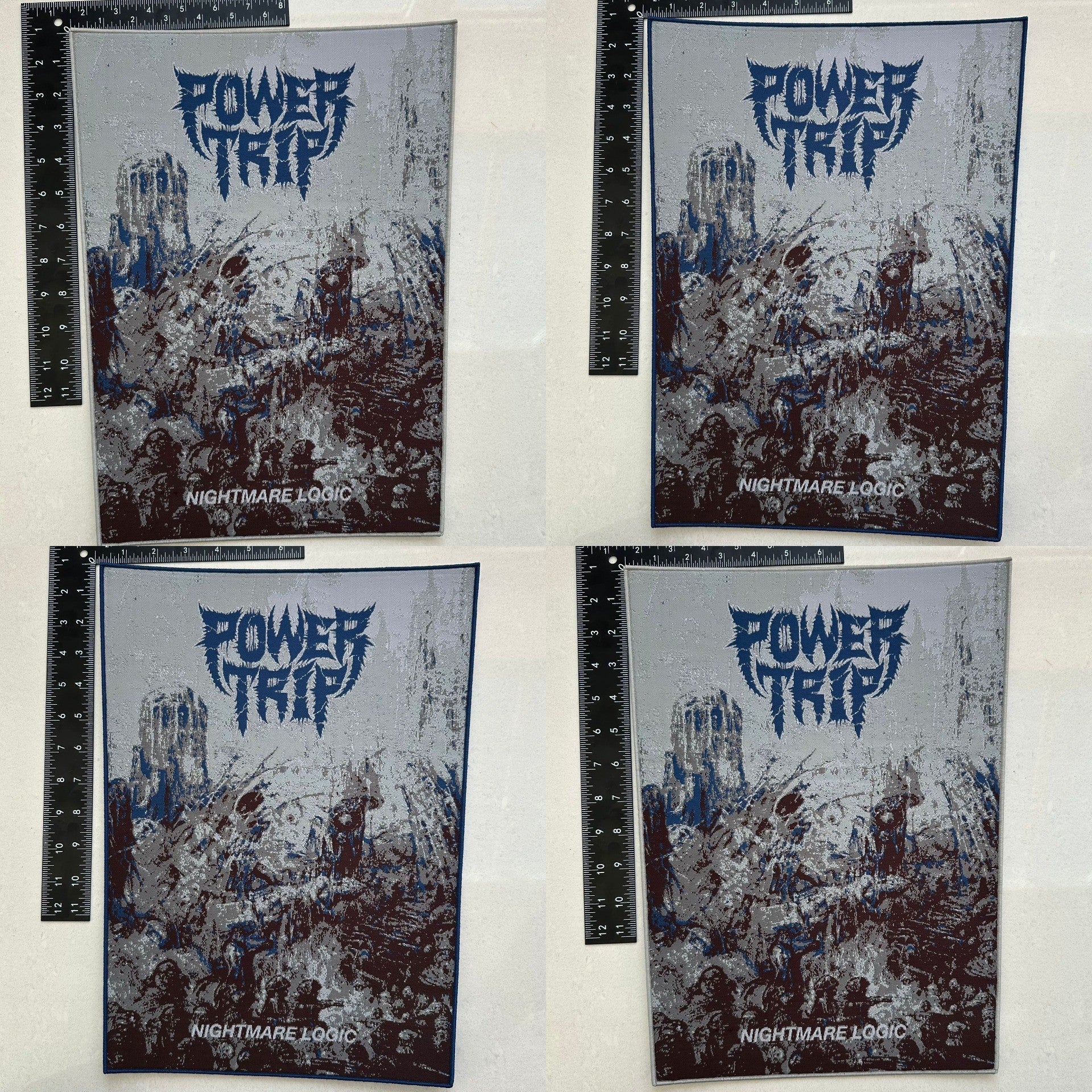 power-trip-nightmare-logic-backpatch-tiss-bord-gris image 1