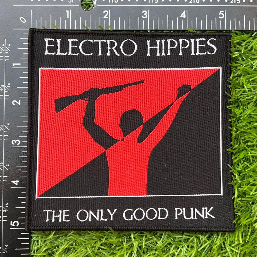 electro-hippies-the-only-good-punk-patch-tiss-bord-noir image 2