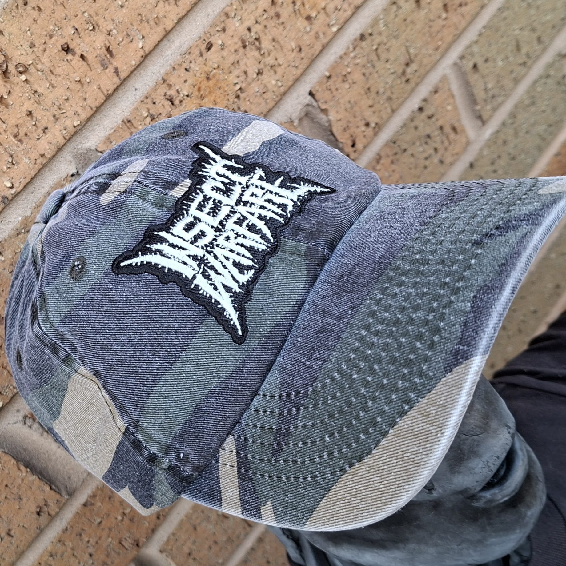 insect-warfare-logo-casquette-dad-cap-camo-phospho image 2