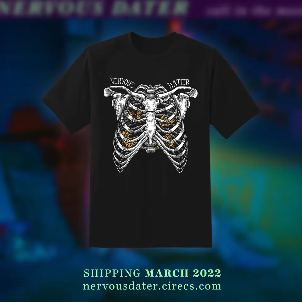 nervous-dater-ribs-t-shirt-ribs-tee-merch-pop-punk image 1