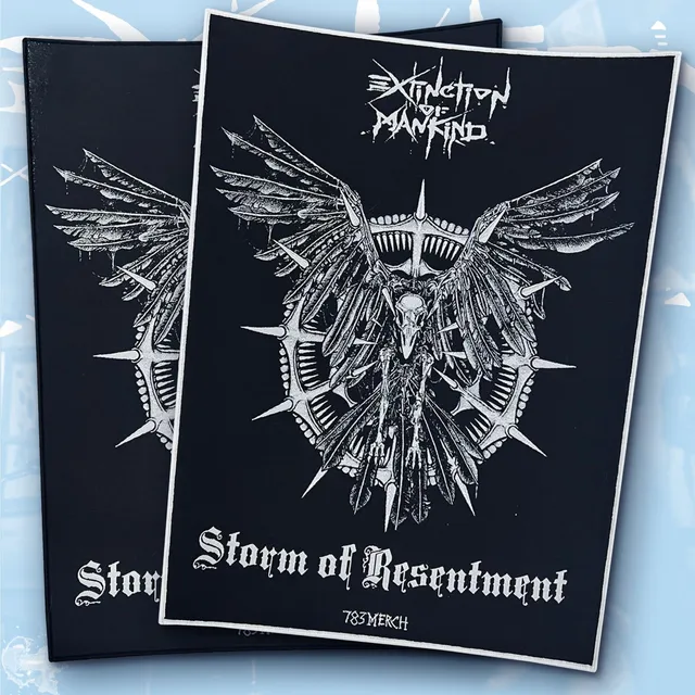 783punx-backpatch-extinction-of-mankind-storm-of-resentment-tiss-bordure-noire image 1