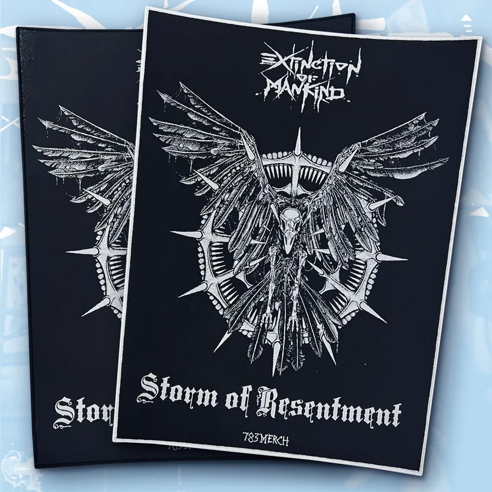 783punx-backpatch-extinction-of-mankind-storm-of-resentment-tiss-bordure-noire image 1