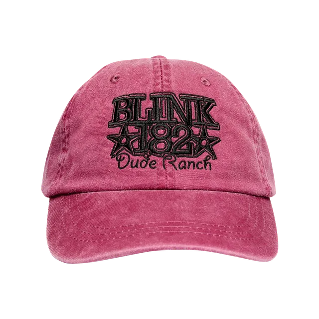 blink-182-dude-ranch-dad-hat-casquette-bordeaux-brod-e image 1