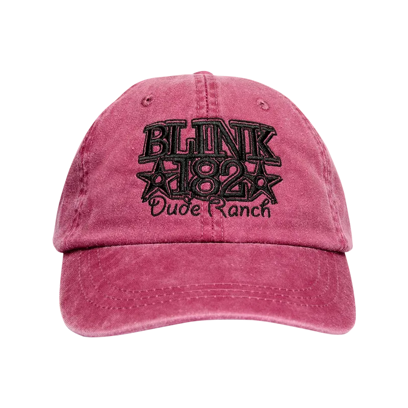blink-182-dude-ranch-dad-hat-casquette-bordeaux-brod-e image 1