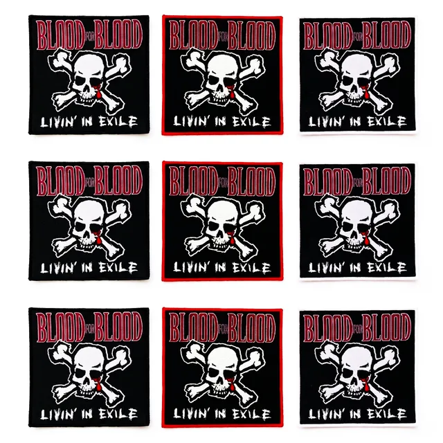 blood-for-blood-livin-in-exile-patch-tiss-bordure-rouge image 1