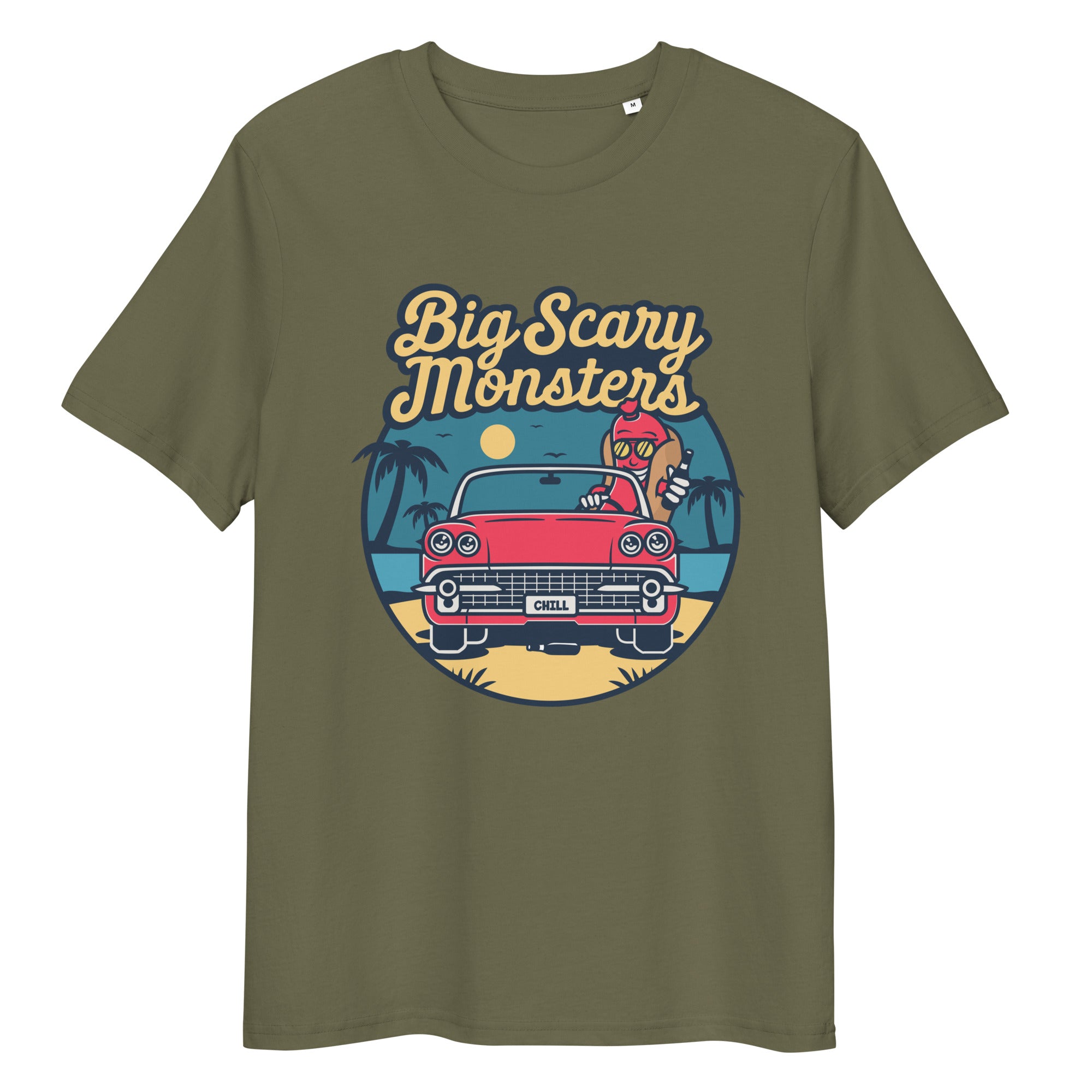big-scary-monsters-hot-dog-tee-shirt-blanc-coton-bio image 4