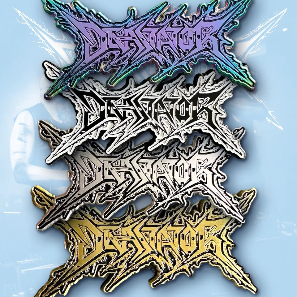 devastator-logo-pin-s-mail-noir-phosphorescent-rouge image 1