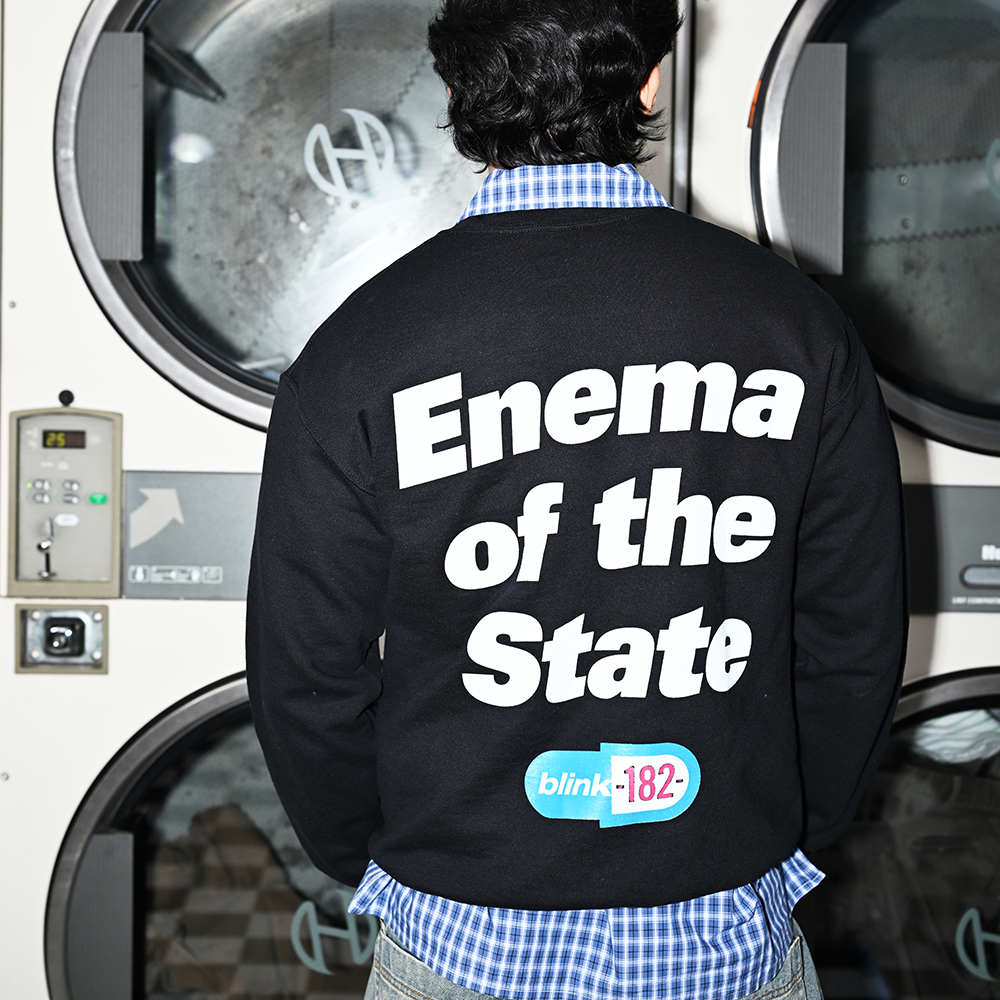 blink-182-enema-of-the-state-sweat-col-rond-noir image 2