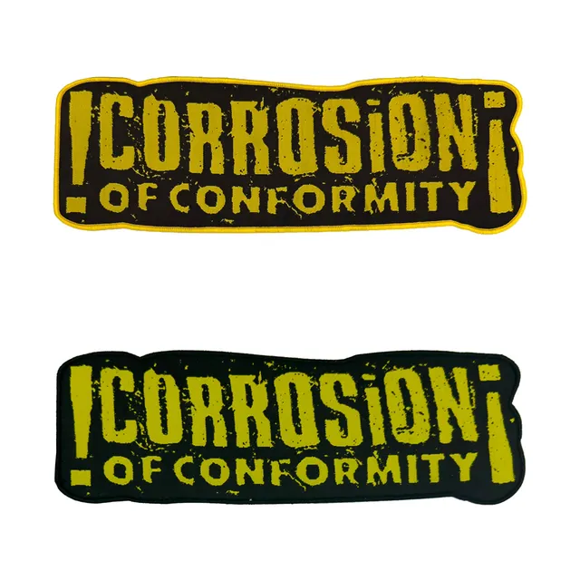 783punx-oversized-patch-corrosion-of-conformity-logo-tiss-bordure-noire image 1