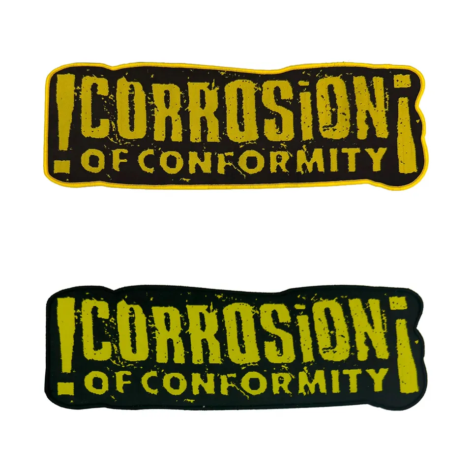 783punx-oversized-patch-corrosion-of-conformity-logo-tiss-bordure-noire image 1